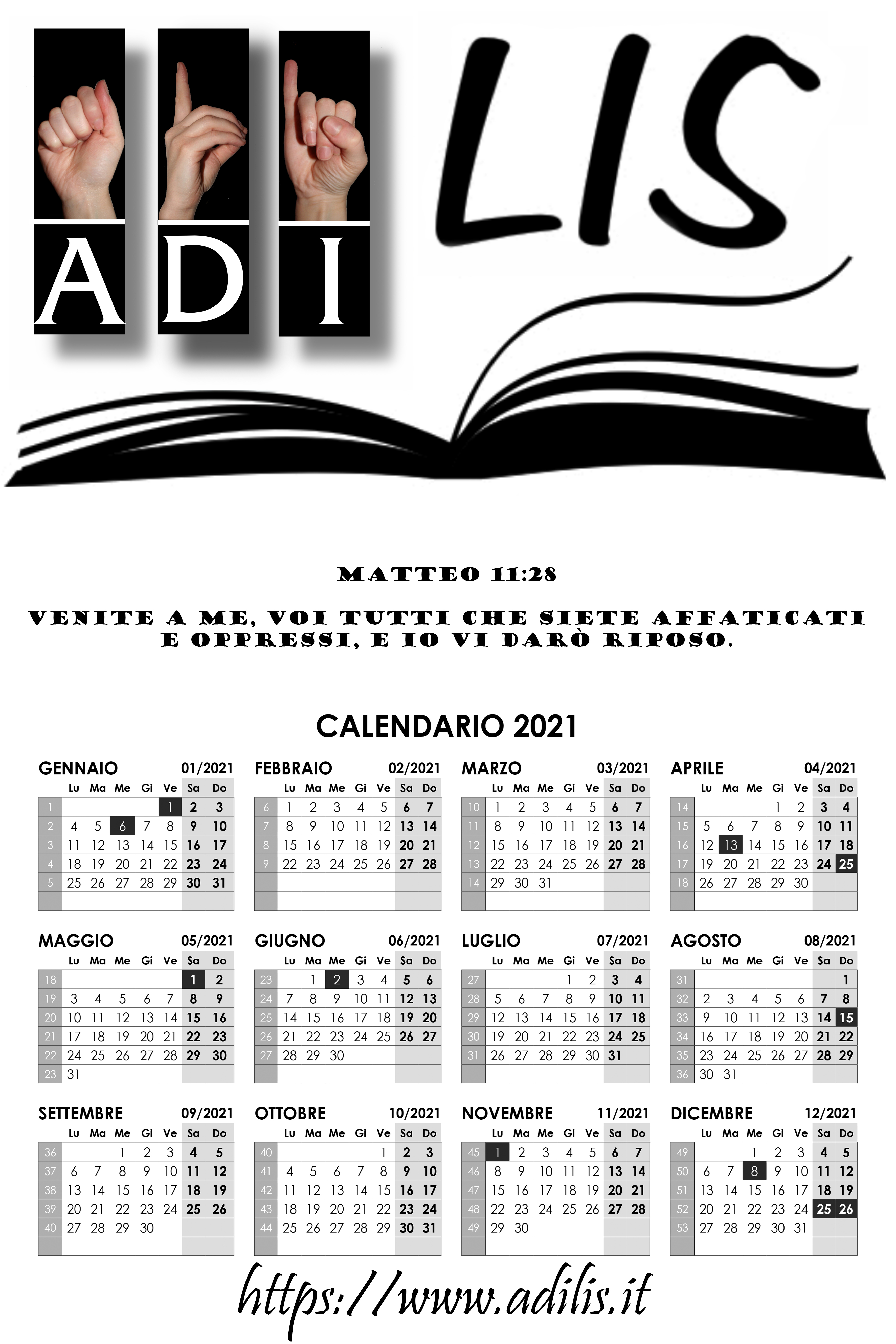 Calendario Adilis 2021